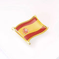 Spain Flag Enamel Lapel Pin Brooch for Jackets Scarves and Lapels view 3