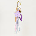 Flower Lace Tassel Keychain Heart Carabiner Bag Charm view 5