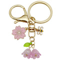 Pink or White Bee Blossom Bell Flower Keychains with Metal Hardware view 5