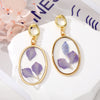 Purple Petal Earrings