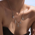 Stainless Steel Ocean Paperclip Charm Necklace Gold Silver DIY view 4