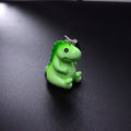 Miniature Dinosaur and Rhinoceros Resin Clip Keychains view 4
