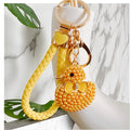 Pearl Duck Keychains in Five Colors with Four Braided Loop Options view 4