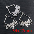 Antique Silver Multi Loop Chandelier Earring Connectors view 9