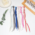 Braided Stripe Cord Tassel Keychain Bag Hang Strap view 1