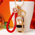 Jeweled Convertible Car Keychains in Five Colors and Sixteen Loop Options view 1