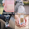 Color Lab Glassware Wood Print Keychain Metal Ring view 3
