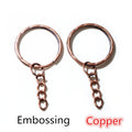Round Key Rings with Short Link Chains in Assorted Finishes view 10