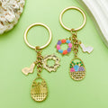 Easter Bunny Charm Keychains in 19 Pictured Variations for Bags and Keys view 2