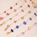 Candy Color Irregular Natural Stone Gold Station Necklace view 4