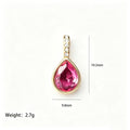 Gold Tone Chain Necklaces With Twelve Teardrop Birthstone Pendants view 8
