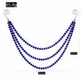 Blue Faceted Crystal Bead Christmas Tree Hanging Ornament view 2