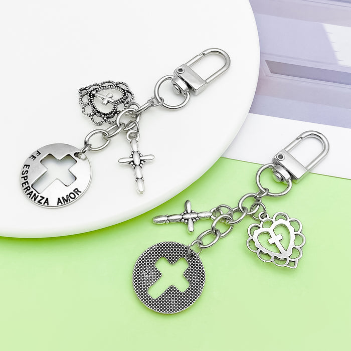 Heart Charm Keychains in 18 Pictured Variations for Bags and Keys