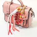 Glitter Bead Butterfly Charm Keychain Wrist Strap Pendant view 3