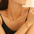 Gold Chain Stone Chip Station Necklaces Bracelets 20 Colors view 3