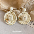 Woven Sun Hat Drop Earrings Decorative Jewelry Decorative Jewelry view 4