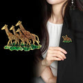 Giraffe Enamel Metal Brooch Pin for Jackets and Lapels view 3