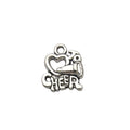 Antique Silver Cheerleader and Football Metal Charms with 12 Listed Options view 10
