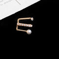 Minimal Crystal Ear Cuffs in Polished Statement Design view 6