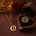 Spiral Ring and Pendant Necklace Collection in Gold and Silver Tone view 2