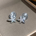 Gold and Silver Star Spiral Clip-On Earrings Statement Jewelry view 6