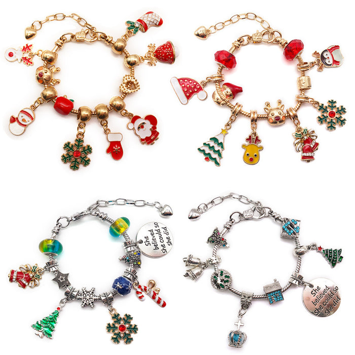 Gold-Tone Christmas Theme Metal Beads with 5 Listed Options