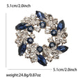 Crystal Floral Wreath Brooch in Ten Multicolor Finishes view 7
