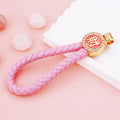 Braided Fortune Wrist Loop Keychains in Six Pictured Colors view 10
