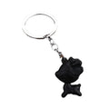 Cartoon Deer Keychain with Raised Spots, Black or Gold view 5