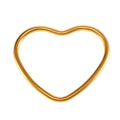 Stainless Steel Heart Closed Bangle Bracelet Gold Or Steel Tone view 5