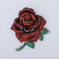 Oversized Pave Crystal Rose Brooch in Three Colorways view 6