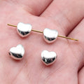 7.6x7.3x4.9mm 1g Multi Color Zinc Alloy Heart Shape Small Hole Beads for Bracelet Jewelry Making
