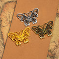 Filigree Butterfly Pendant Metal Jewelry Making Component In 4 Finishes view 1