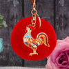 Red-Pom Crystal-Rooster