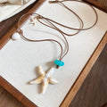 Brown Cord Coastal Charm Necklaces in Four Designs view 9
