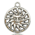 Antique Silver Zinc Alloy Star Moon Sun Charm Pendant for DIY Necklace Bracelet Jewelry