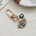 Gold Tone Rhinestone Lash Evil Eye Clip Charms in Five Colors view 5