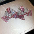 Crystal Bow Statement Earrings in Polished Statement Design view 3