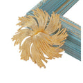 Gold Tone Flower Metal Brooch Pin 6.3 cm for Jackets and Lapels view 5