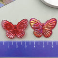 Acrylic Baroque Butterfly Charm Pendant for DIY Cream Glue Necklace Bracelet Decor