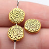 10x10x3.5 mm Antique Gold