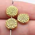 Sun-Pattern Round Small-Hole Beads in Seven Size and Finish Styles view 9