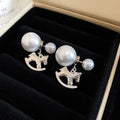 Rocking Horse Pearl Stud Earring Necklace Set 9 Styles view 2