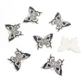 Black and White Skull Butterfly Pendant Charms in Nine Styles view 9