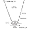 Zircon Evil Eye Necklace Bracelet Plus Satellite Bead Chains view 10