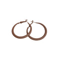 Matte Brown Hoop Earrings in Two Neutral Shades Decorative Jewelry view 5
