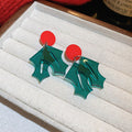 Ten Style Green Geometric Resin Statement Earrings view 9