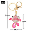 Rhinestone Enamel Goldfish Keychain Gold Metal Four Colors view 3