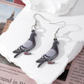 Acrylic Bird Print Drop Earrings Fishhook 9 Styles view 7