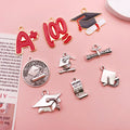Alloy Metallic Graduation Theme and Graduation Cap Metal Charms with 13 Listed Options view 3